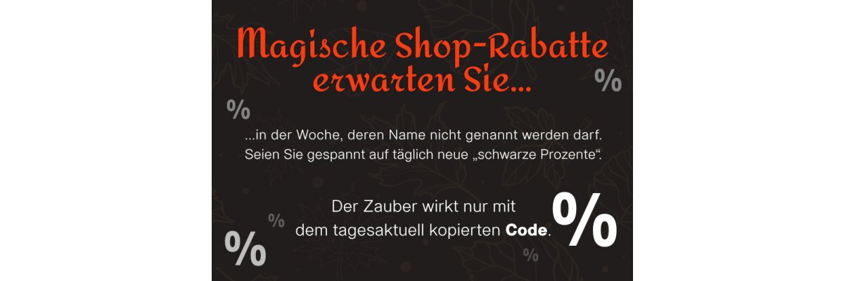 21.11.2022 - 27.11.2022 SALE-WEEK + Rabatt-Codes - 