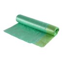 HDPE-Abfallbeutel mit Zugband, grün, 10 my, 63 x 74...