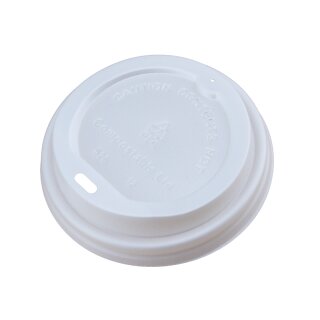 Kaffeebecher-Deckel, weiß, BIO-CPLA - Größe wählbar