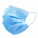 Atemschutzmaske, Mundschutz, 3-lagig, blau - 50 Stück
