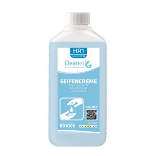 CLEANET Seifencreme, rückfettend, parfümfrei - 500 ml...