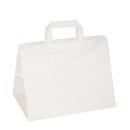 Papier-Tragetaschen mit Henkel, weiß, ohne Motiv -...