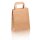Papier-Tragetaschen mit Henkel, braun, ohne Motiv - 18 + 8 x 22 cm - 250 Stück