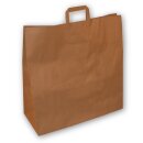 Papier-Tragetaschen mit Henkel, braun, ohne Motiv - 45 +...