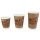Kaffeebecher, "All natural", doppelwandig, braun, plastikfrei + recyclebar, "Coffee to go" - Größe wählbar