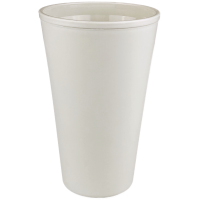 Mehrweg To-Go-Becher doppelwandig cremewei&szlig; 0,4 l