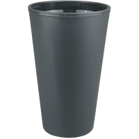 Mehrweg To-Go-Becher doppelwandig schiefergrau 0,4 l