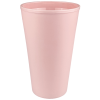 Mehrweg To-Go-Becher doppelwandig ros&eacute; 0,4 l