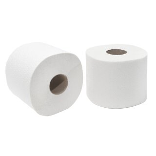 Toilettenpapier-Kleinrollen, Recycling-Tissue, weiß,...
