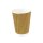 Kaffeebecher, geriffelt, doppelwandig, braun, "Coffee to go", 300 ml / 12 oz - 500 Stück