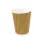 Kaffeebecher, geriffelt, doppelwandig, braun, "Coffee to go", 200 ml / 8 oz - 500 Stück