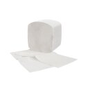 Toiletten-Faltpapier, Einzelblatt, Zellstoff, 2-lagig...