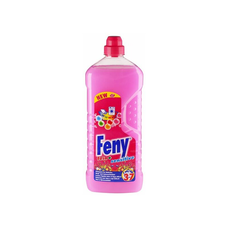 FENY &bdquo;fein & sensitive&ldquo;, Feinwaschmittel, flüssig, rosa, ca. 37 Waschladungen &ndash; 1,5 Liter