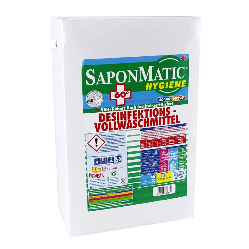SAPONMATIC Hygienewaschmittel, desinfizierende Wirkung, Pulver &ndash; 8 kg