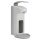 Desinfektionsmittel-Spender mit Tropfschale + Armhebel, Euroflaschen-Aufnahme (500 ml), weiß/grau - 1 Stück