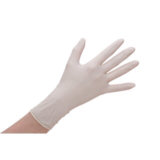 Latex-Einmalhandschuhe, Größe M, ungepudert, weiß, in...