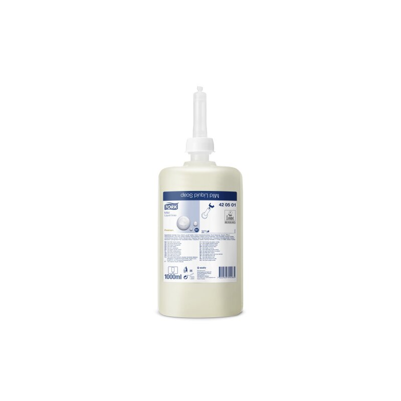 TORK 420501, Premium milde Flüssigseife, 1000 ml, S1 - 6 Kartuschen