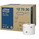 TORK 127530, Advanced Midi-Toilettenpapier, 2-lagig, weiß, T6 - 27 Rollen