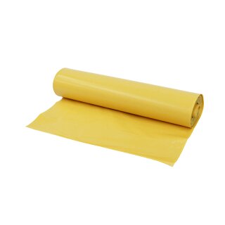 LDPE-Abfallsäcke, gelb, 38 my, 70 x 110 cm - 120 Liter -...