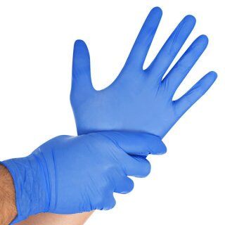 Nitril-Einmalhandschuhe, Größe L, ungepudert, blau, in...